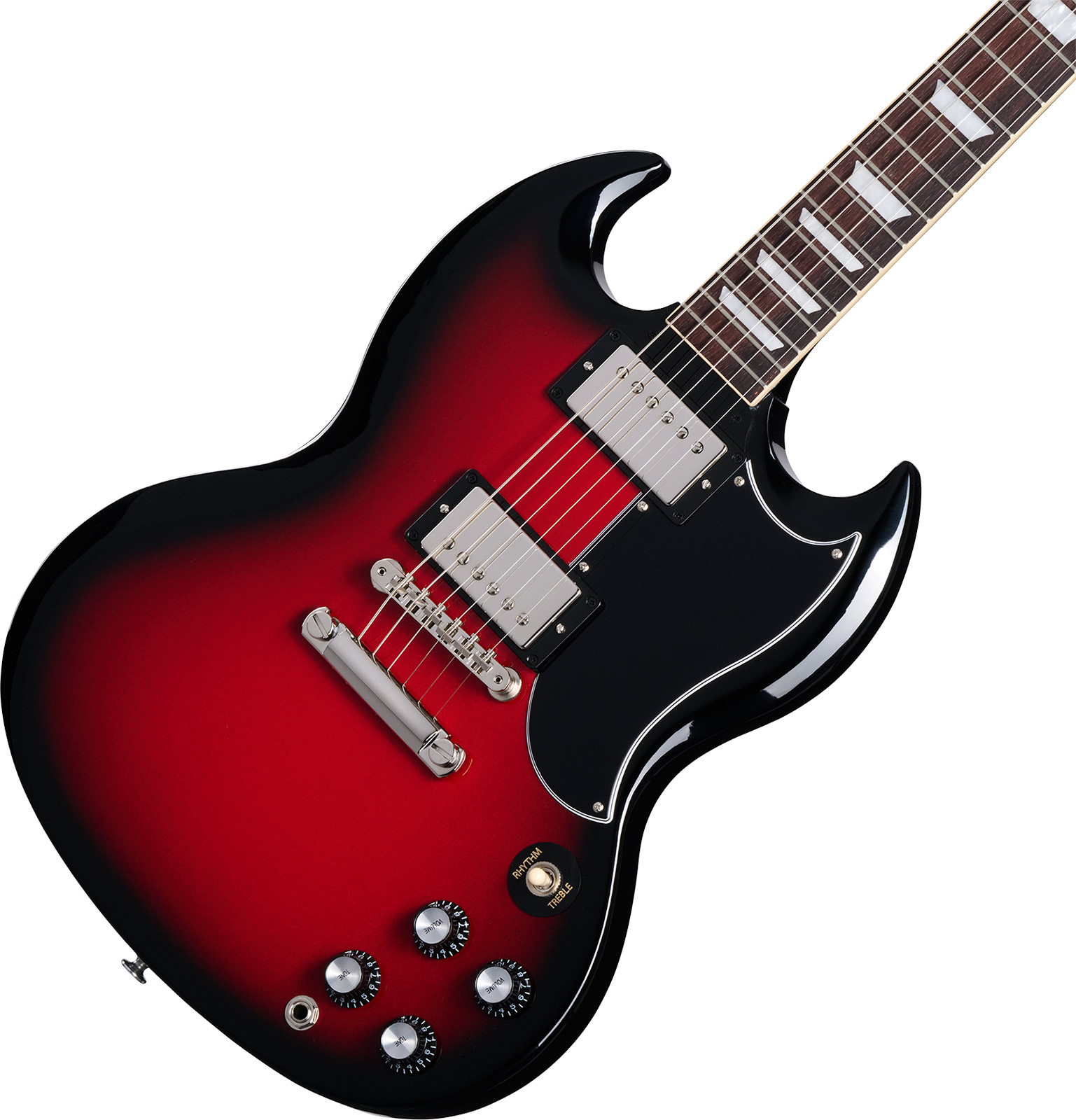 Gibson Sg Standard 1961 Custom Color 2h Ht Rw - Cardinal Red Burst - Guitarra eléctrica de doble corte - Variation 3