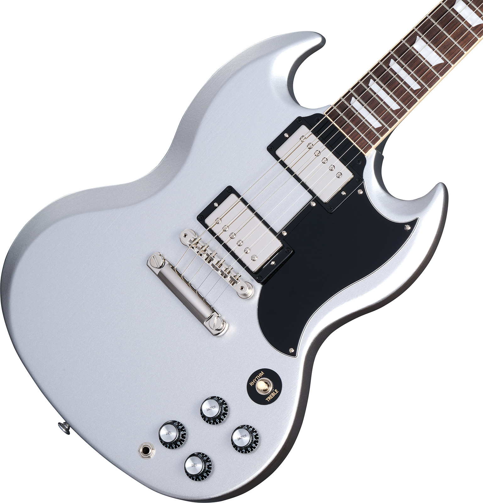 Gibson Sg Standard 1961 Custom Color 2h Ht Rw - Silver Mist - Guitarra eléctrica de doble corte - Variation 3