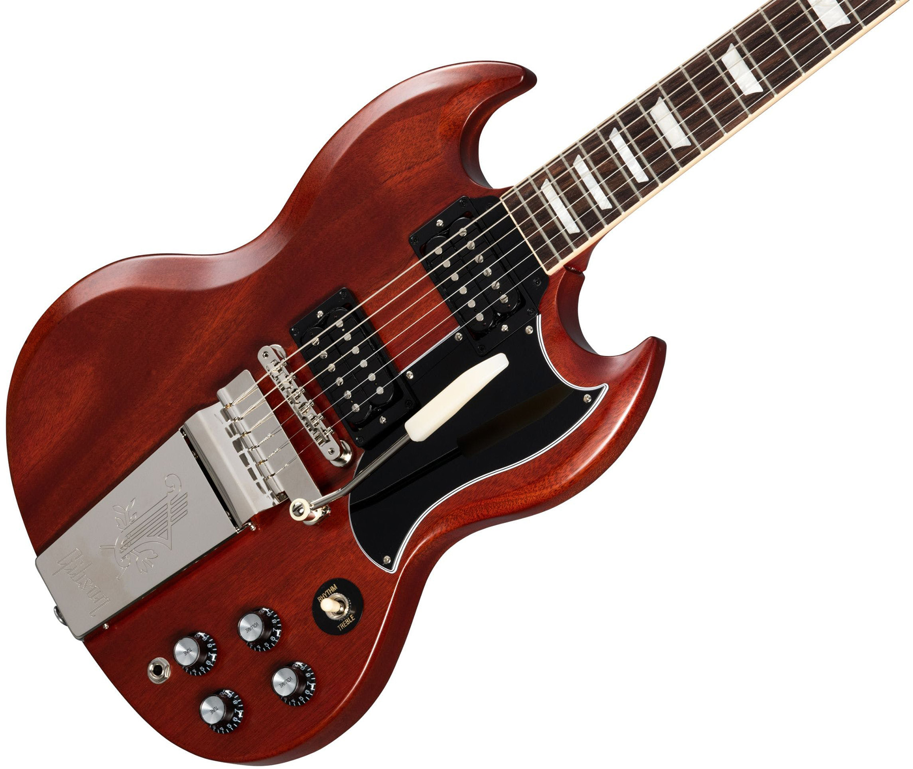 Gibson Sg Standard 1961 Faded Maestro Vibrola Original 2h Trem Rw - Vintage Cherry - Guitarra eléctrica de doble corte - Variation 3