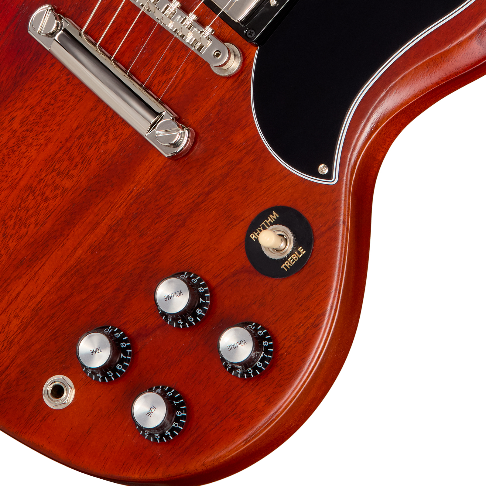 Gibson Sg Standard 1961 Original 2h Ht Rw - Faded Vintage Cherry Satin - Guitarra eléctrica de doble corte - Variation 3