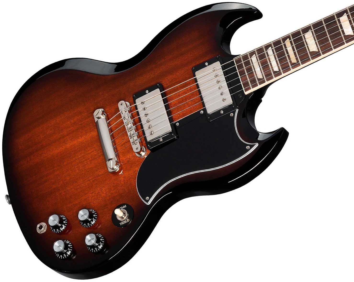 Gibson Sg Standard 1961 Original 2h Ht Rw - Tobacco Sunburst Perimeter - Guitarra eléctrica de doble corte - Variation 4