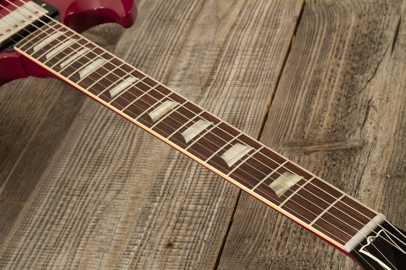 Gibson Sg Standard 1964 Maestro Vibrola 2h Trem Rw #502124 - Vos Metallic Plum - Guitarra eléctrica de doble corte - Variation 5