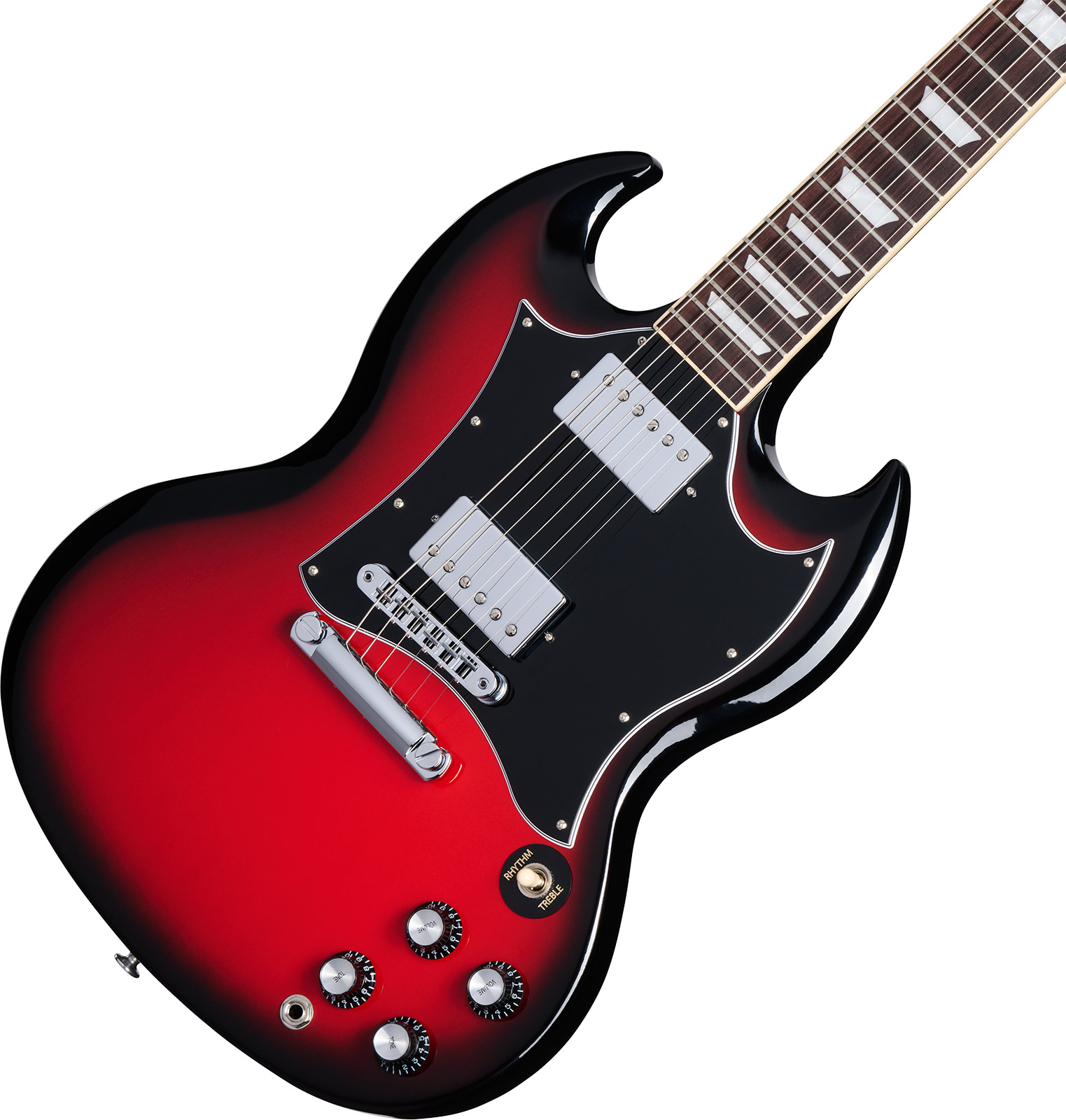 Gibson Sg Standard Custom Color 2h Ht Rw - Cardinal Red Burst - Guitarra eléctrica de doble corte - Variation 3
