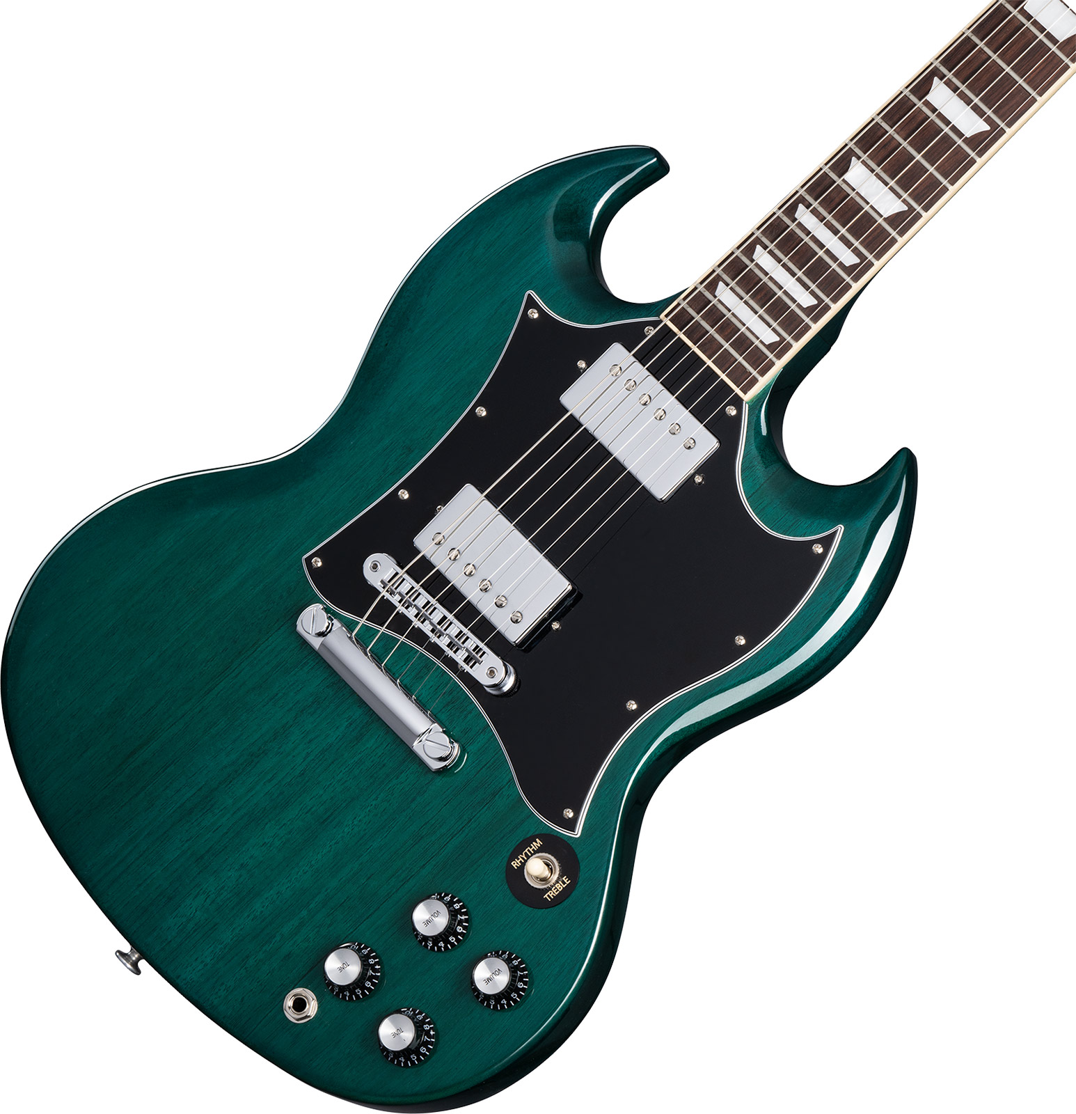 Gibson Sg Standard Custom Color 2h Ht Rw - Translucent Teal - Guitarra eléctrica de doble corte - Variation 3