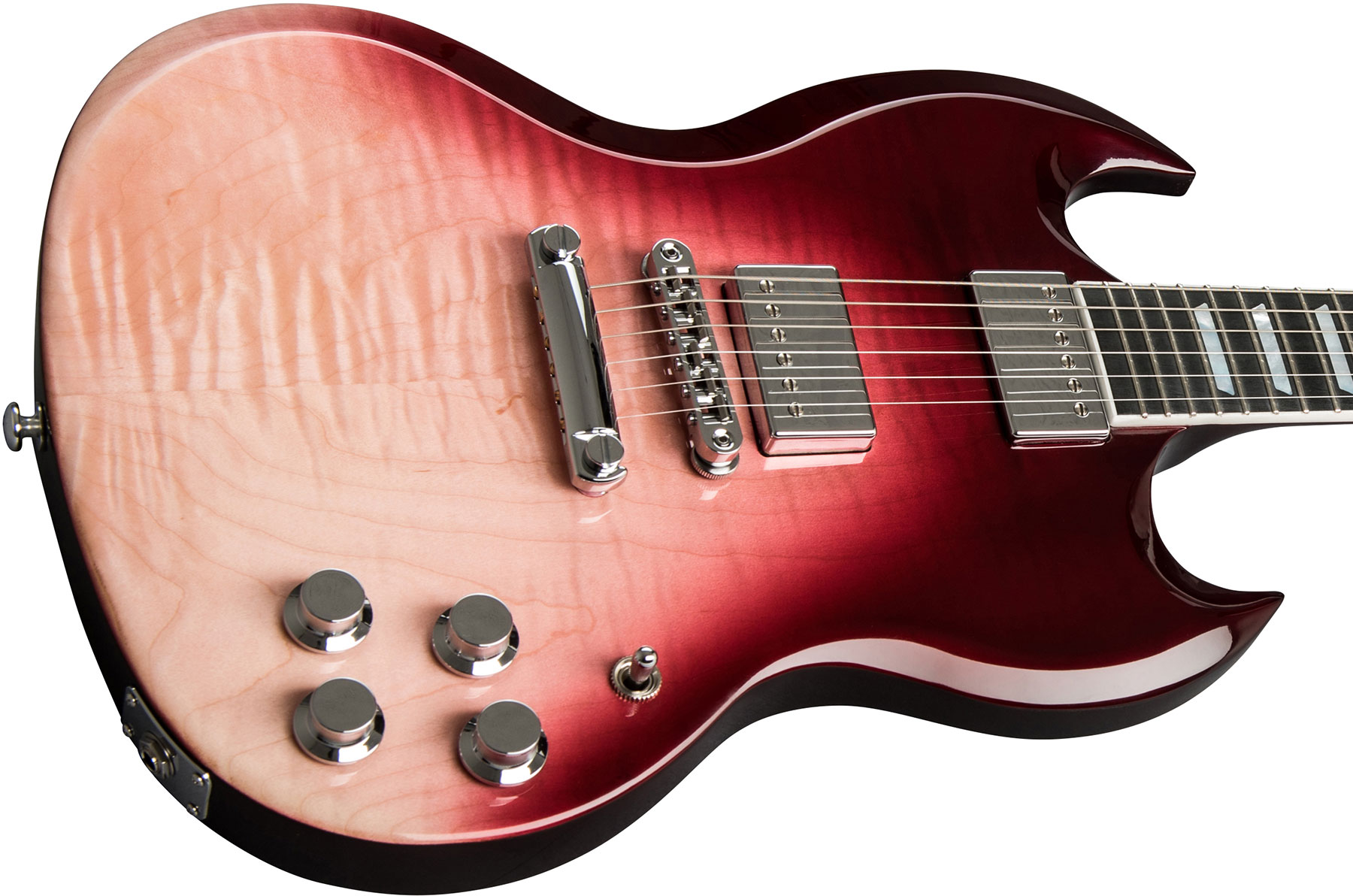 Gibson Sg Standard Hp-ii 2018 2h Ht Ric - Hot Pink Fade - Guitarra eléctrica de doble corte - Variation 3