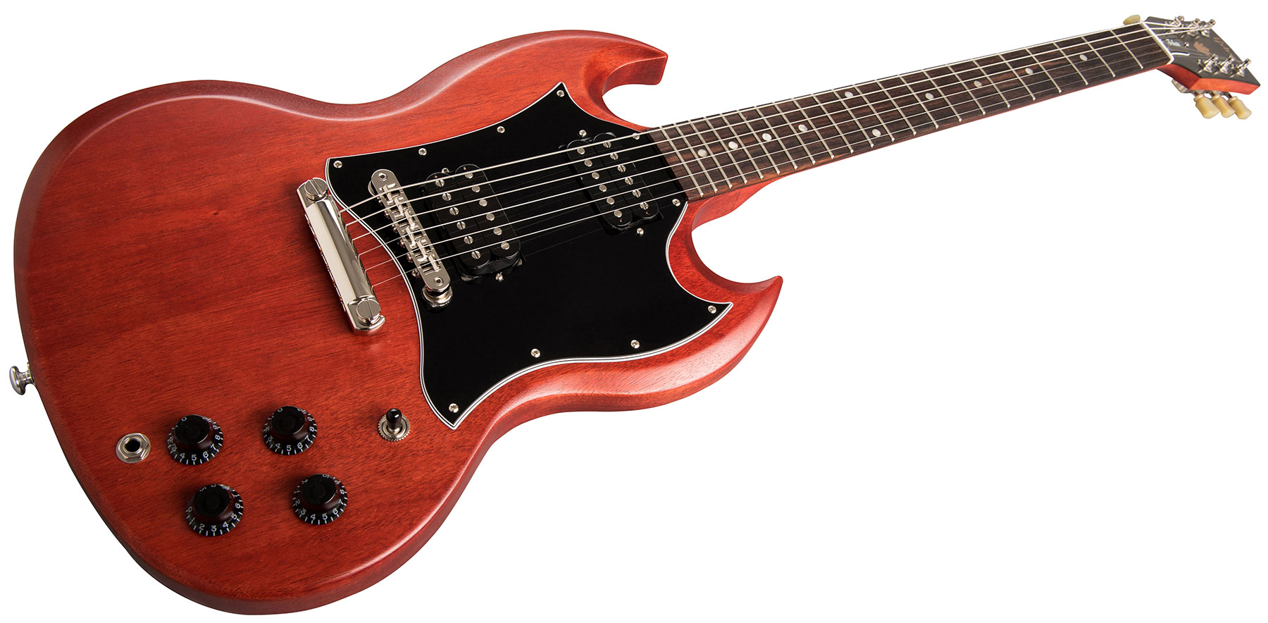 Gibson Sg Standard Tribute - Vintage Cherry Satin - Guitarra eléctrica de doble corte - Variation 1