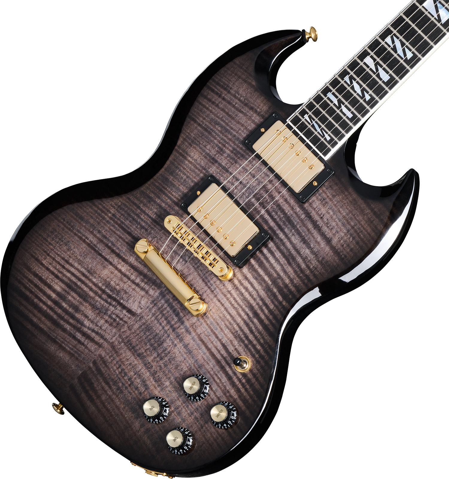 Gibson Sg Supreme Usa 2h Ht Rw - Translucent Ebony Burst - Guitarra eléctrica de doble corte - Variation 3