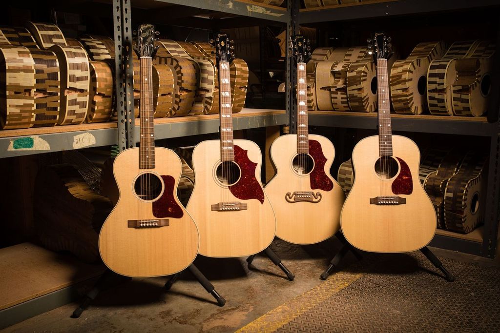 Gibson Sj-200 Studio Walnut Super Jumbo Epicea Noyer Noy - Antique Natural - Guitarra electro acustica - Variation 5