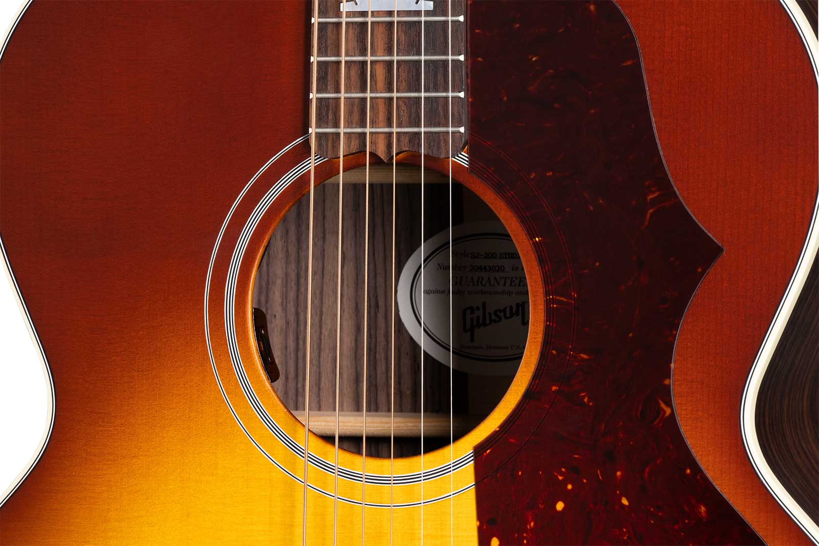Gibson Sj-200 Studio Rosewood Modern 2024 Jumbo Epicea Palissandre Rw - Satin Rosewood Burst - Guitarra folk - Variation 3