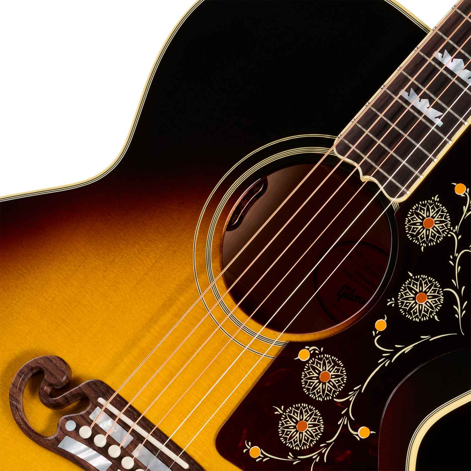 Gibson Sj200 Original (baggs Hifi Dna) Jumbo Epicea Erable Rw - Vintage Sunburst - Guitarra folk - Variation 2