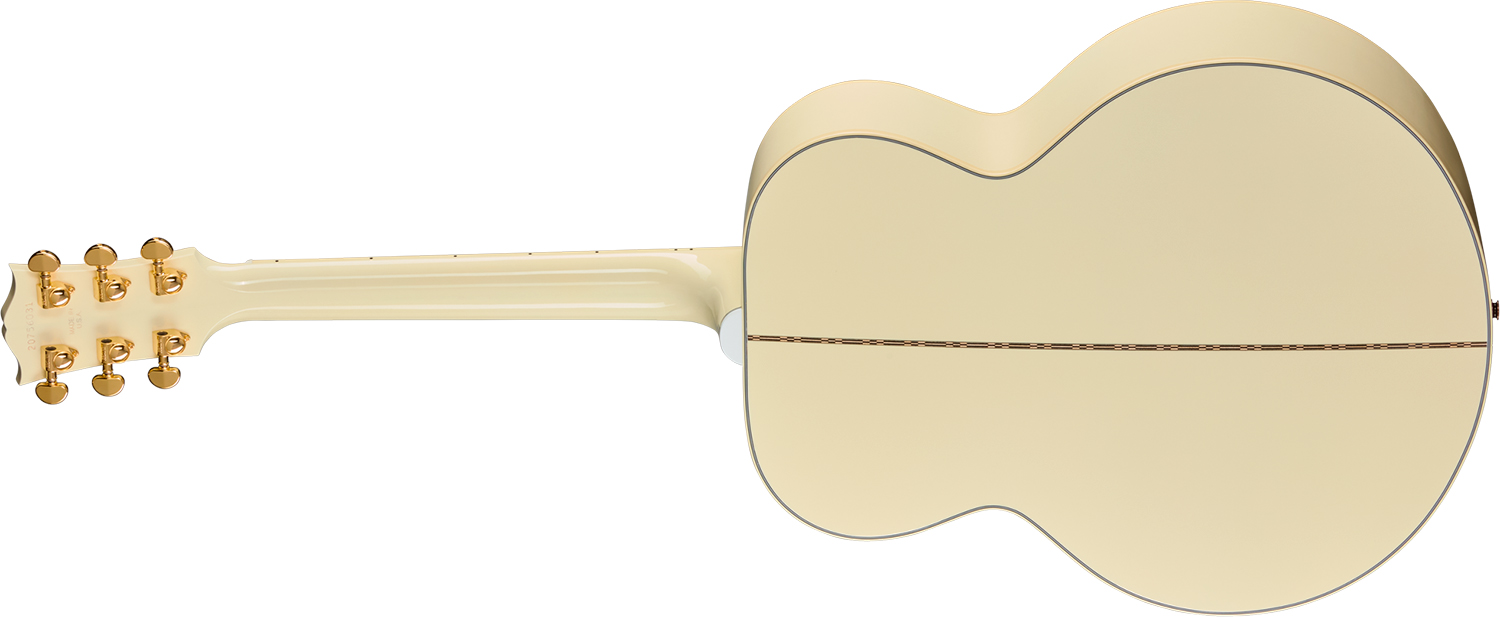 Gibson Sj200 Standard (baggs Hifi Dna) Jumbo 2026 Epicea Erable Rw - Classic White - Guitarra folk - Variation 1