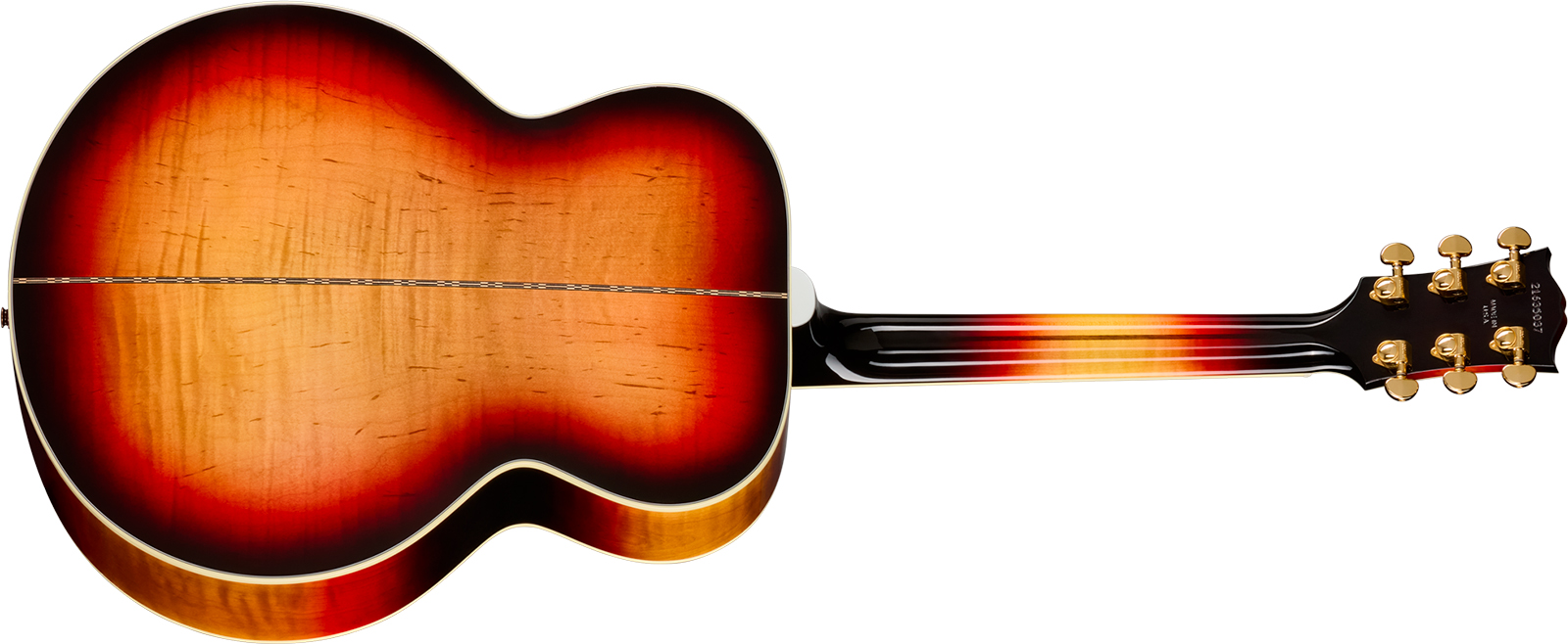 Gibson Sj200 Standard Maple Lh (baggs Hifi Dna) Jumbo Gaucher Epicea Erable Rw - Tri Burst - Guitarra folk - Variation 1
