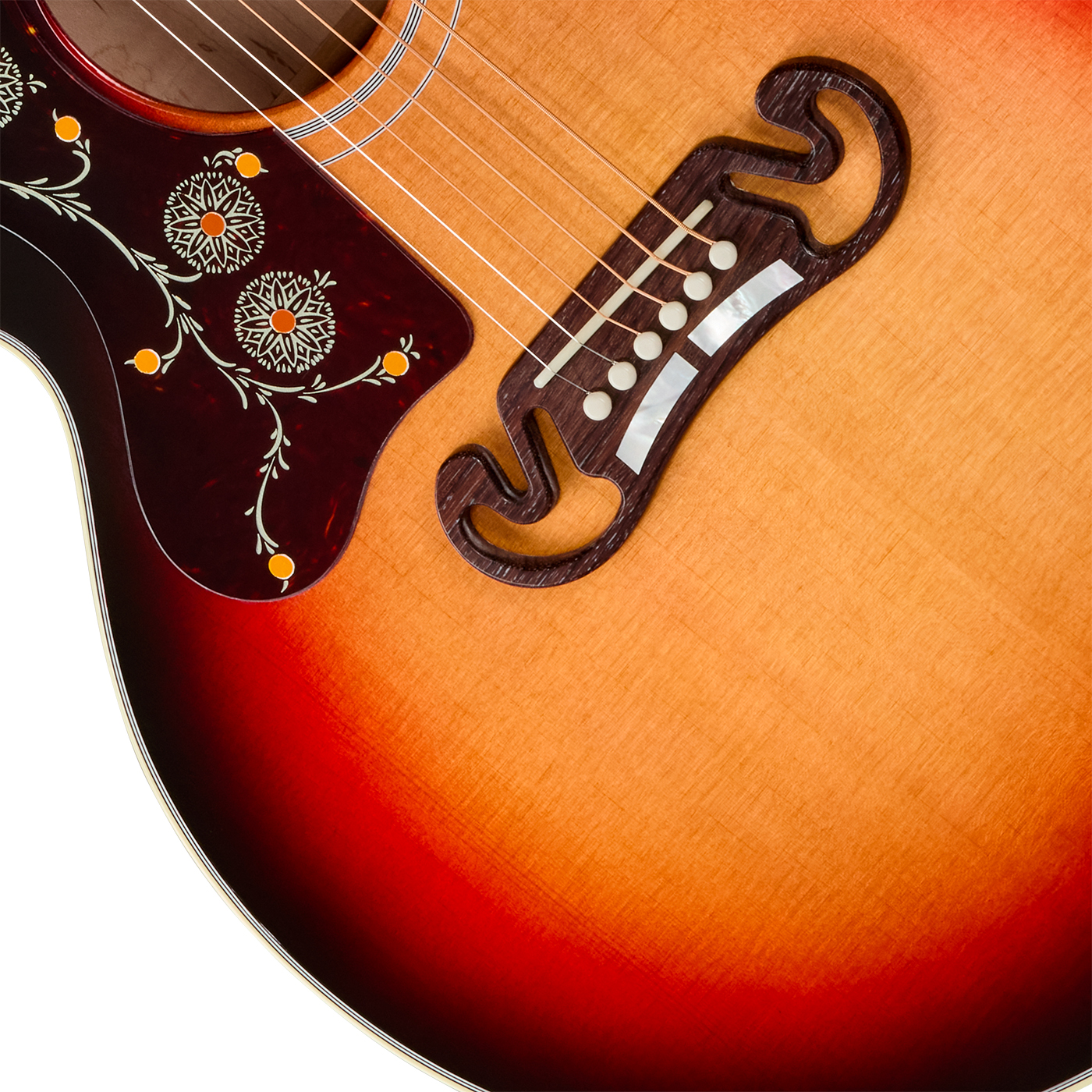 Gibson Sj200 Standard Maple Lh (baggs Hifi Dna) Jumbo Gaucher Epicea Erable Rw - Tri Burst - Guitarra folk - Variation 3