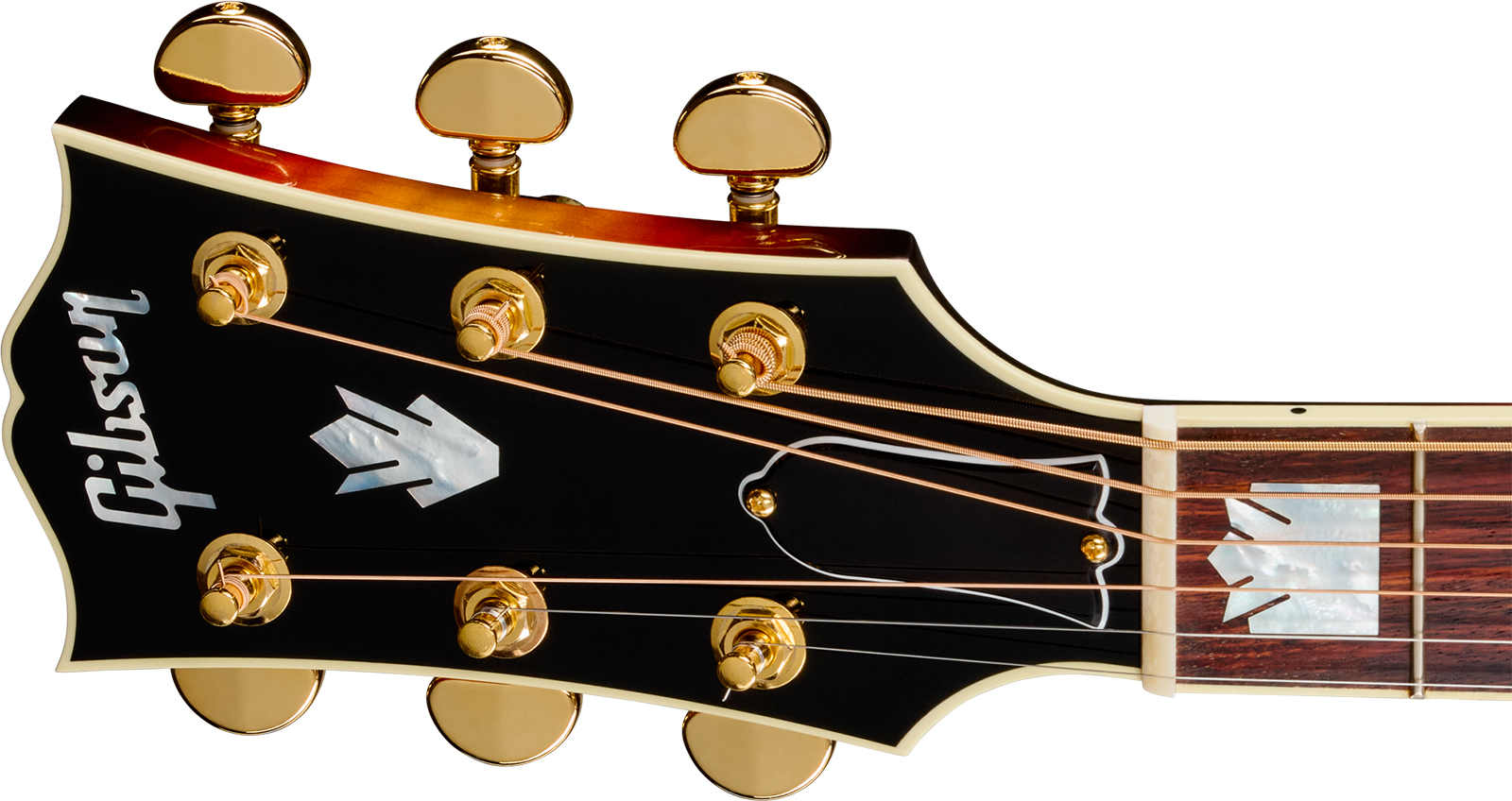 Gibson Sj200 Standard Maple Lh (baggs Hifi Dna) Jumbo Gaucher Epicea Erable Rw - Tri Burst - Guitarra folk - Variation 5