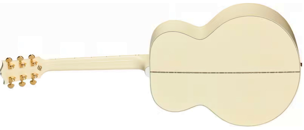 Gibson Sj200 Standard Modern Jumbo Epicea Erable Rw - Classic White - Guitarra folk - Variation 1