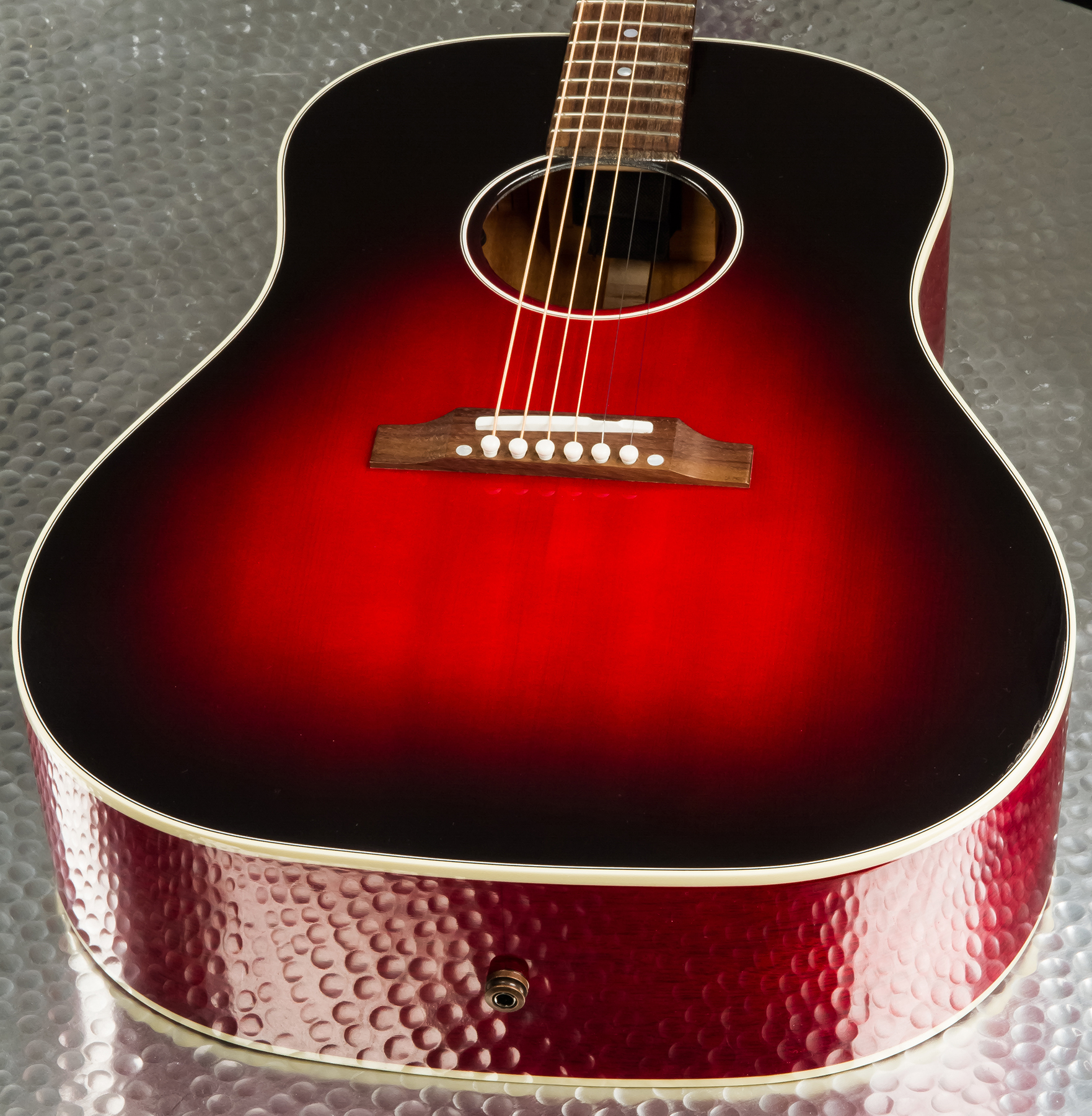 Gibson Slash J-45 2020 Signature Epicea Acajou Rw - Vermillion Burst - Guitarra electro acustica - Variation 3