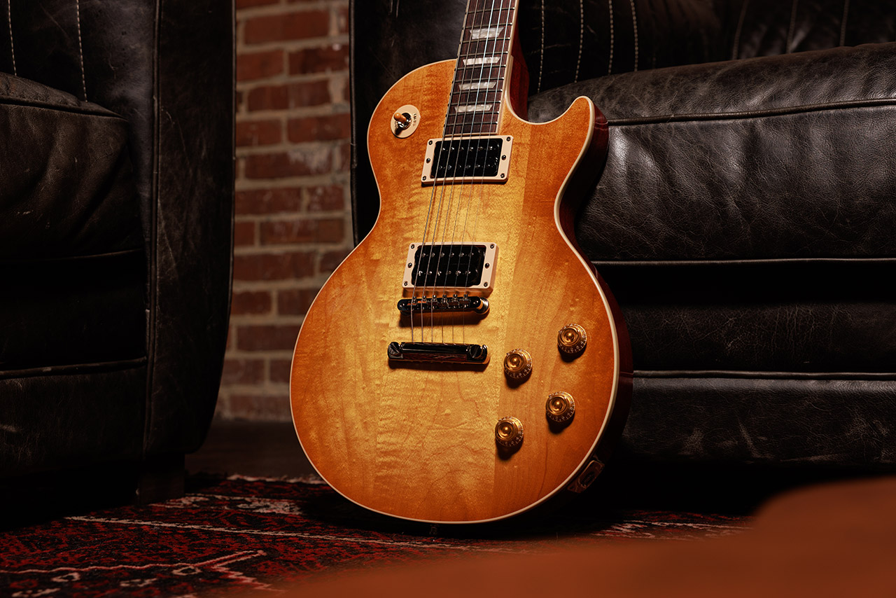 Gibson Slash Les Paul Standard Jessica Signature 2h Ht Rw - Honey Burst With Red Back - Guitarra eléctrica de corte único. - Variation 6