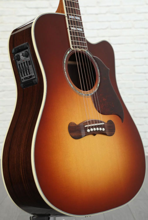 Gibson Songwriter Cutaway 2019 Dreadnought Epicea Palissandre Rw - Rosewood Burst - Guitarra folk - Variation 1