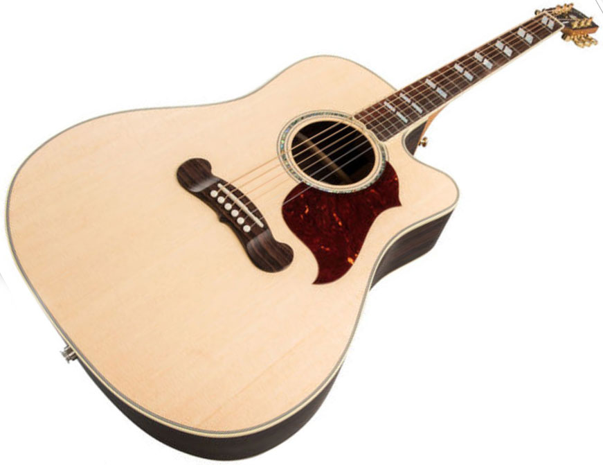 Gibson Songwriter Cutaway 2019 Dreadnought Epicea Palissandre Rw - Antique Natural - Guitarra electro acustica - Variation 2