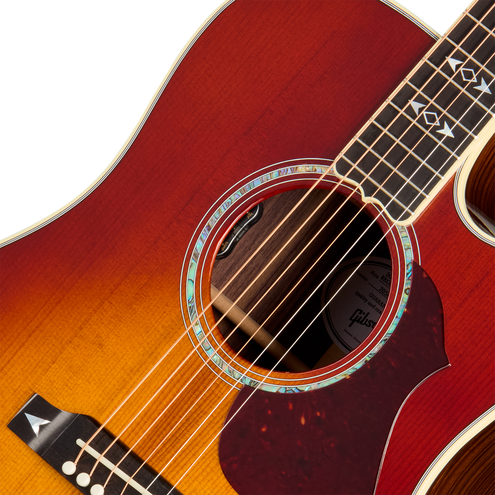 Gibson Songwriter Recording Artist (baggs Hifi Dna) Dreadnought Cw Epicea Palissandre Eb - Rosewood Burst - Guitarra folk - Variation 2