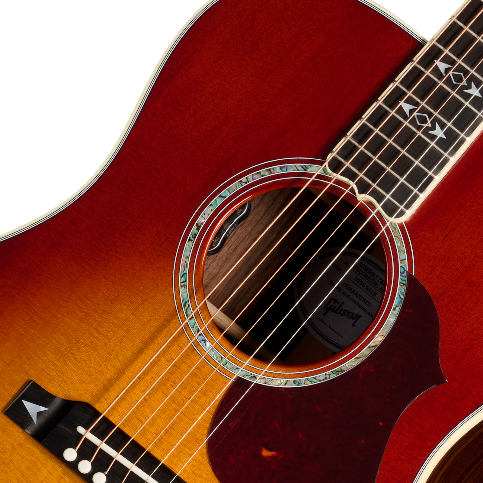 Gibson Songwriter Recording Artist (baggs Hifi Dna) Dreadnought Epicea Palissandre Eb - Rosewood Burst - Guitarra folk - Variation 2