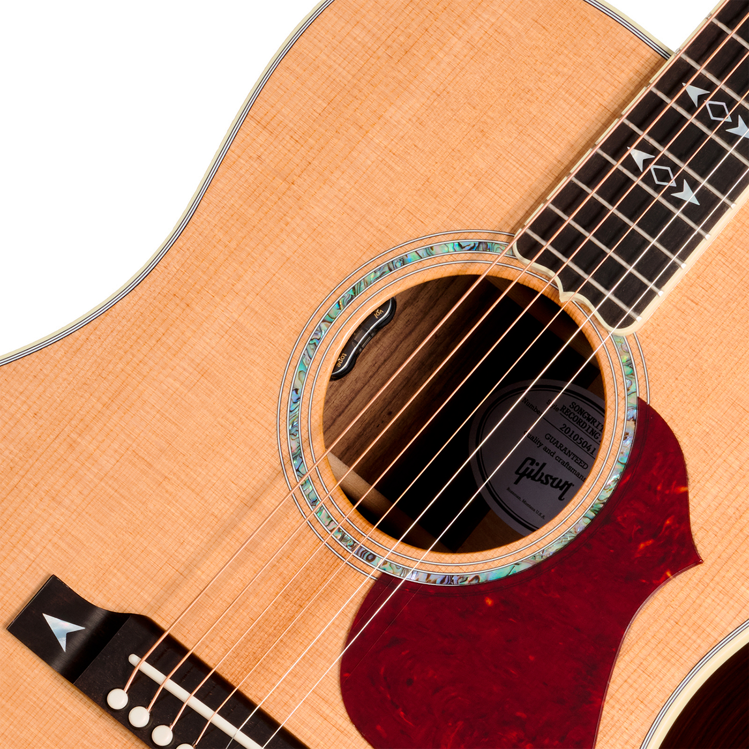 Gibson Songwriter Recording Artist Dreadnought Epicea Palissandre Rw - Antique Natural - Guitarra folk - Variation 2