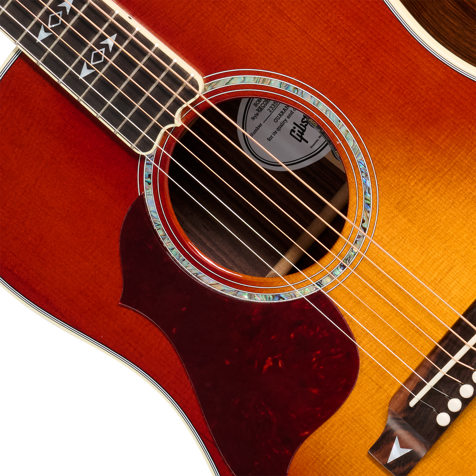 Gibson Songwriter Recording Artist Lh (baggs Hifi Dna) Dreadnought Gaucher Epicea Palissandre Eb - Rosewood Burst - Guitarra folk - Variation 2
