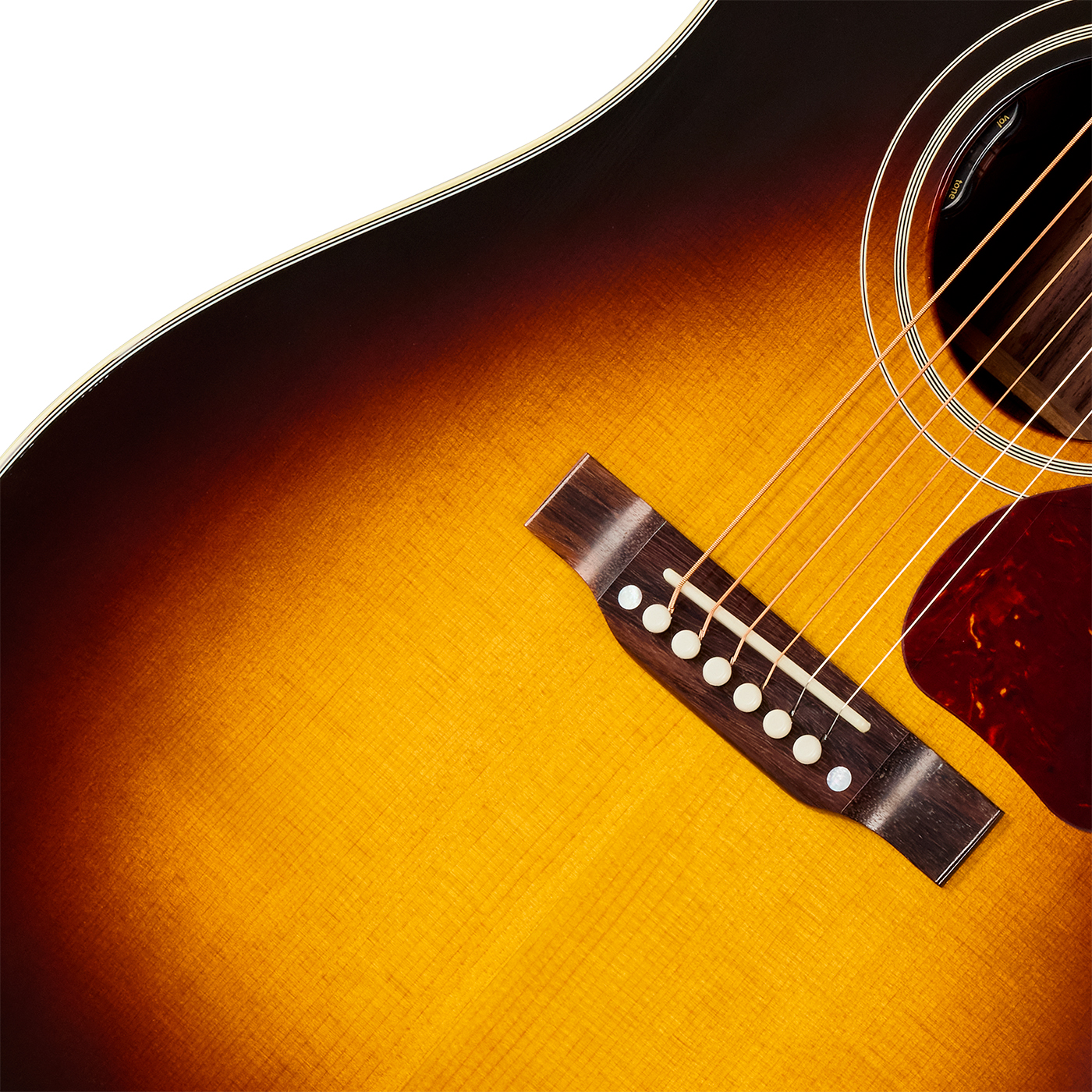 Gibson Southern Jumbo 40s Original (baggs Hifi Dna) Dreadnought Epicea Palissandre Rw - Vintage Sunburst - Guitarra folk - Variation 3