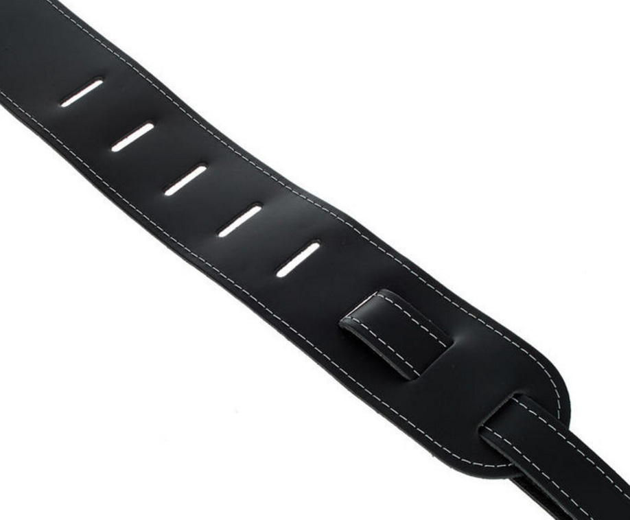 Gibson The Troubadour Acoustic Guitar Strap Cuir Black - Correa - Variation 2