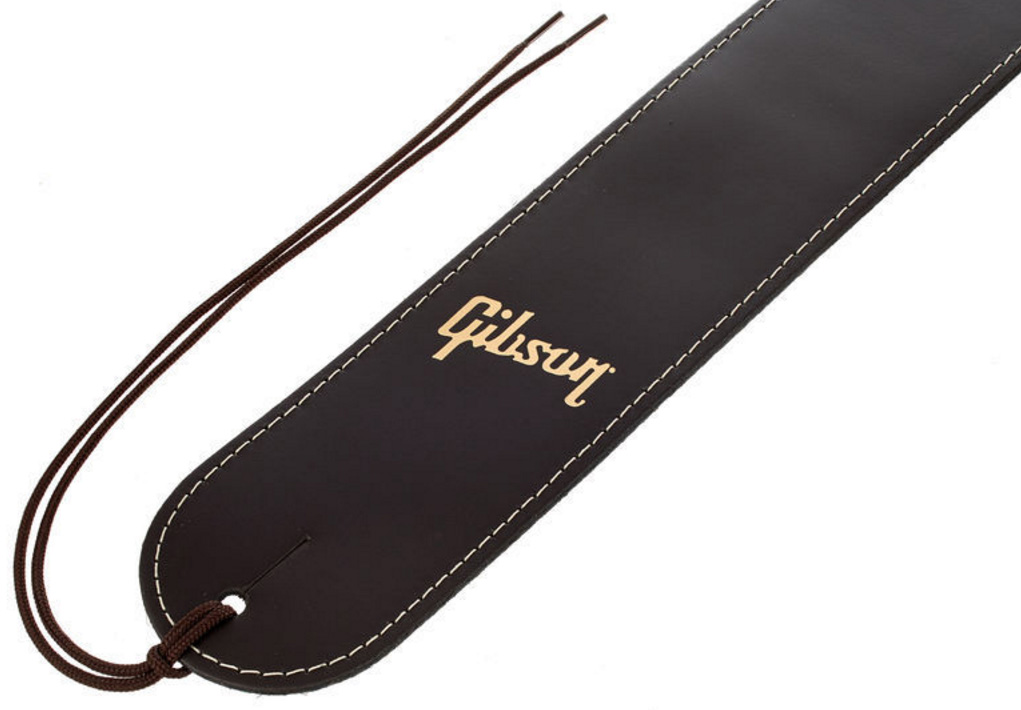 Gibson The Troubadour Acoustic Guitar Strap Cuir Brown - Correa - Variation 1