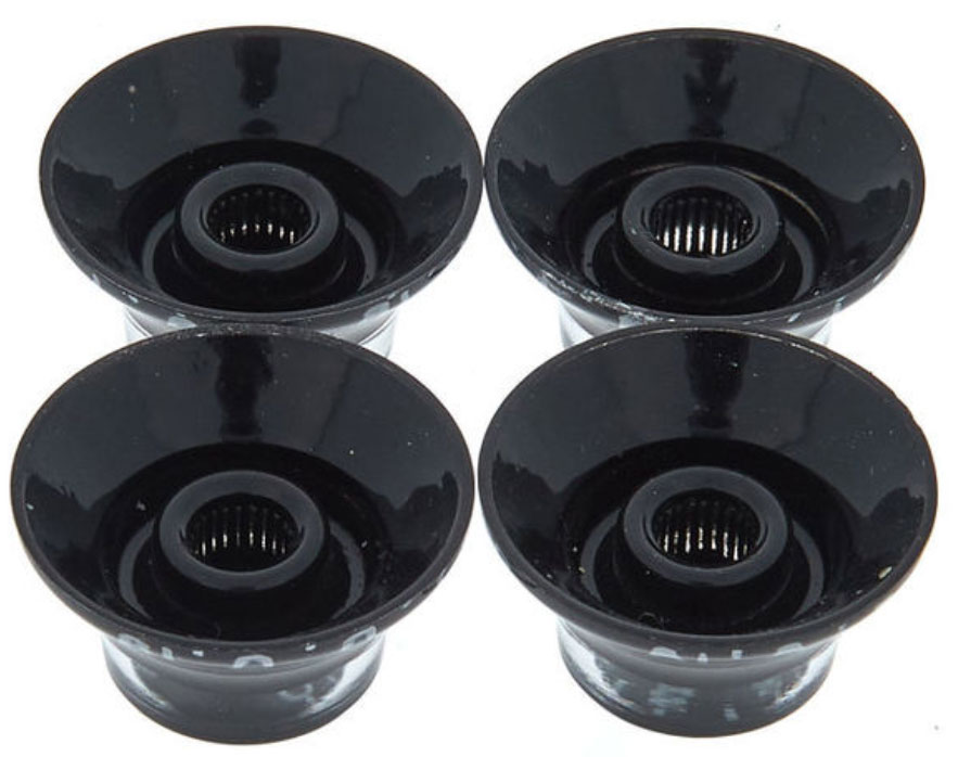 Gibson Top Hat Knobs 4-pack Black - Botones - Variation 1