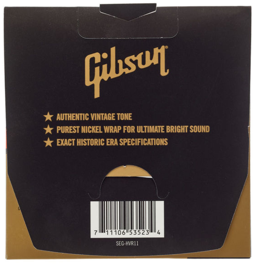 Gibson Seg-hvr11 Vintage Reissue Pure Nickel Electric Guitar 11-50 - Cuerdas guitarra eléctrica - Variation 1
