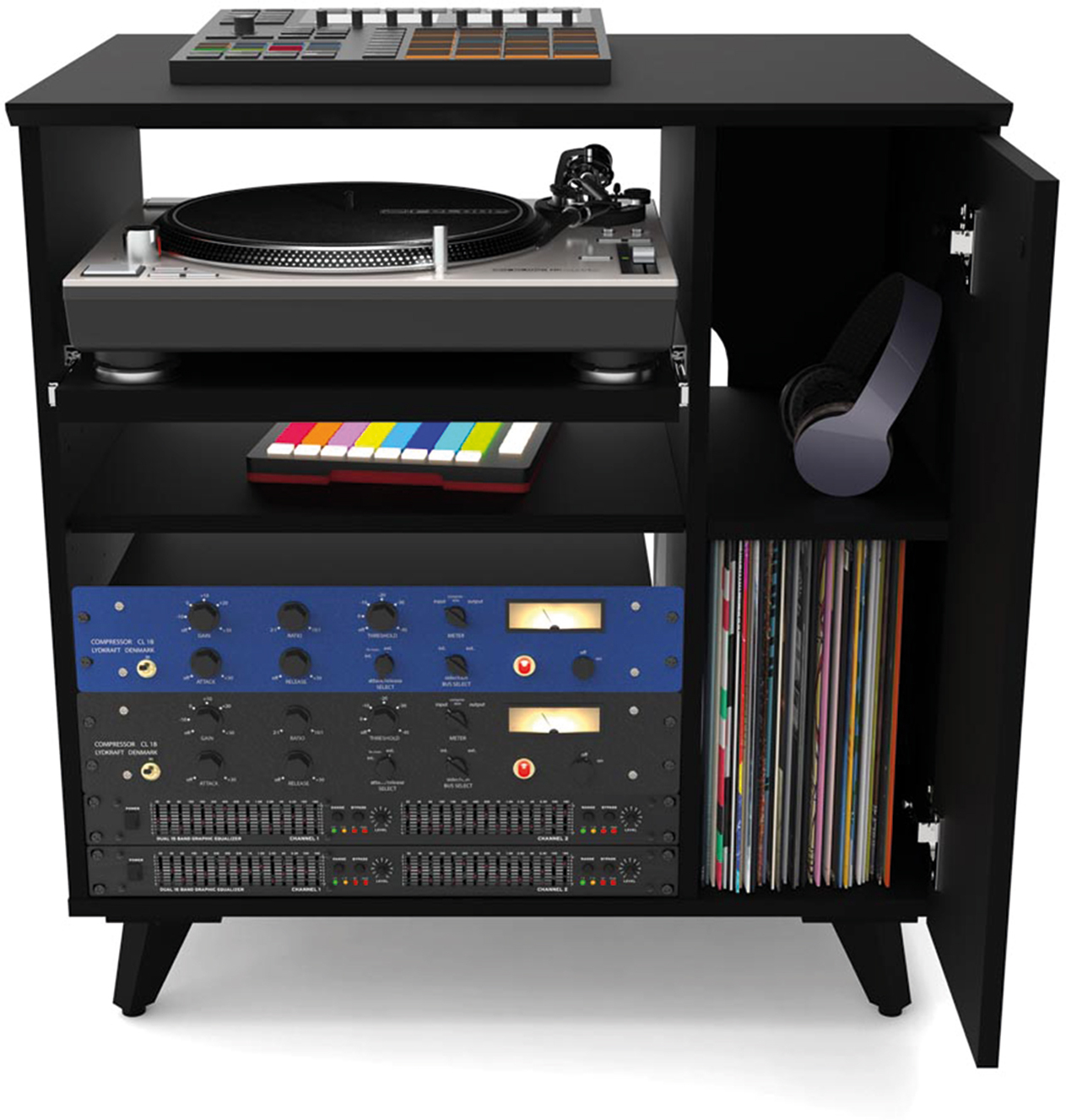 Glorious Modular Side Rack Finition Noire - Mueble para estudio - Main picture