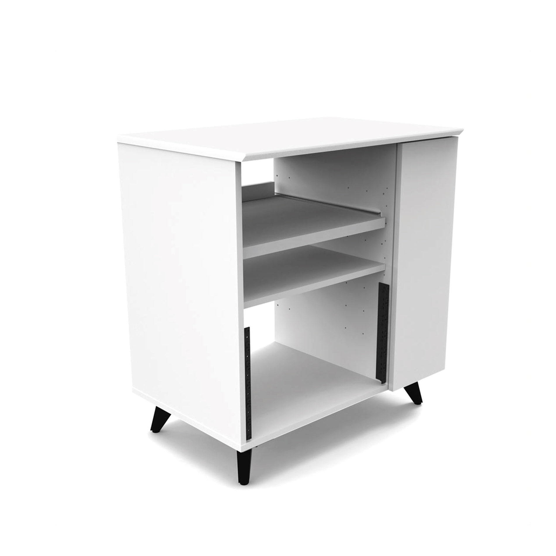 Glorious Modular Side Rack White - Mueble para estudio - Variation 4