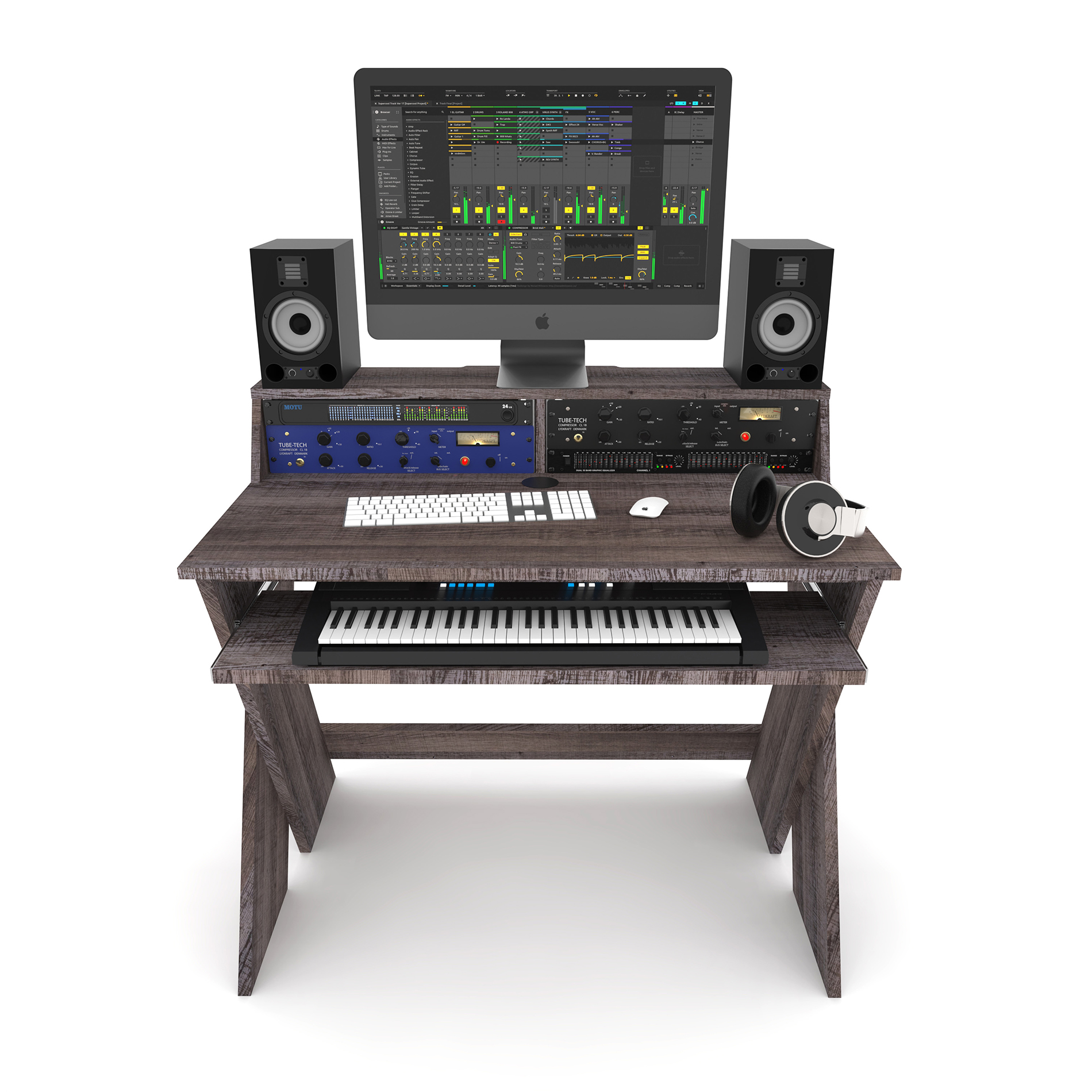 Glorious Sound Desk Compact Walnut - Mueble para estudio - Variation 1