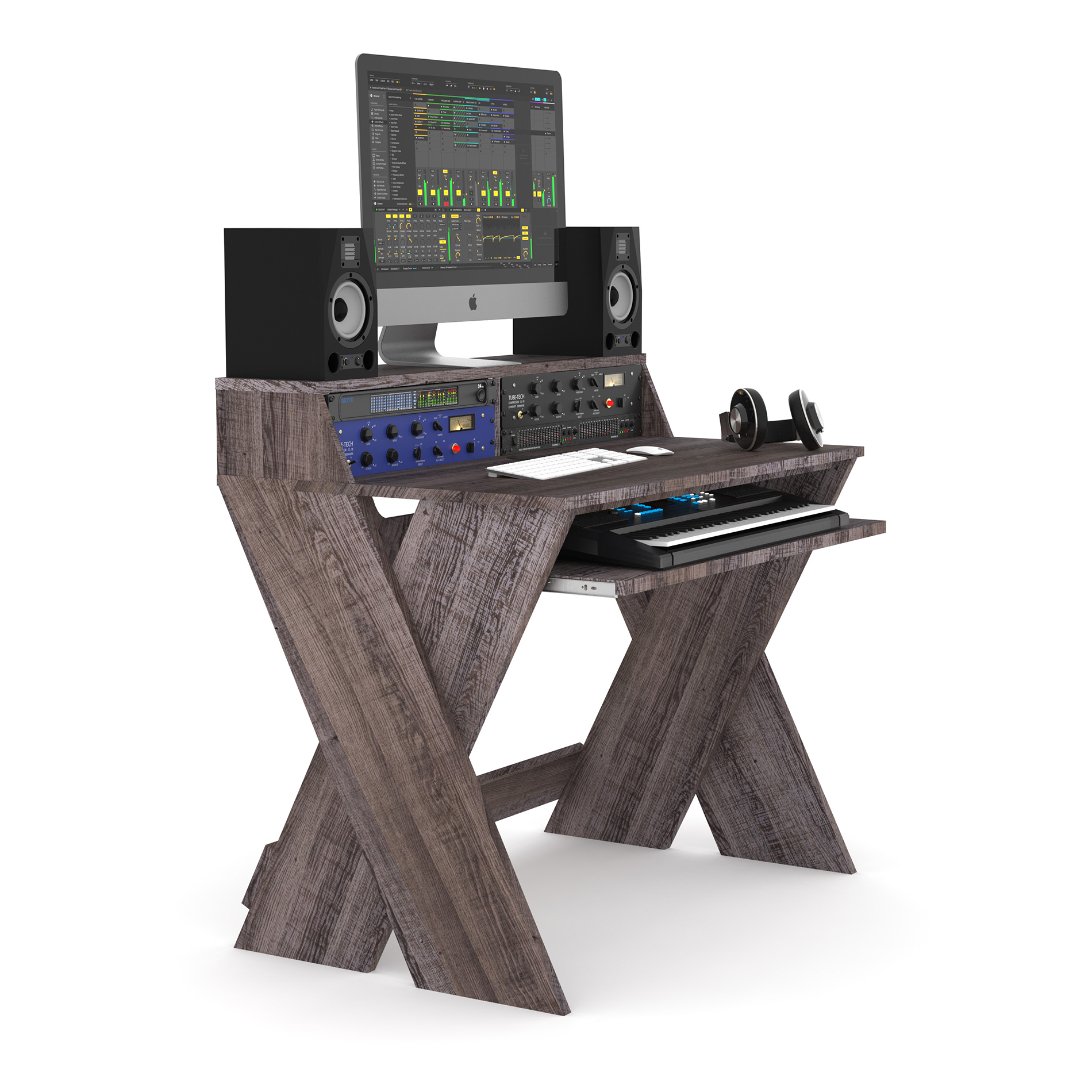 Glorious Sound Desk Compact Walnut - Mueble para estudio - Variation 2