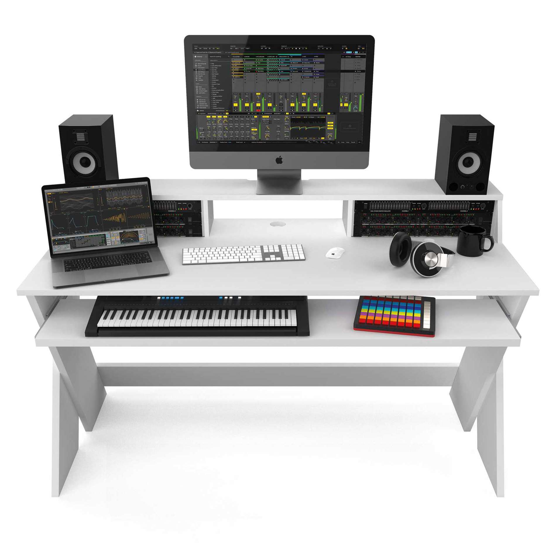 Glorious Sound Desk Pro Blanc - Mueble para estudio - Variation 2