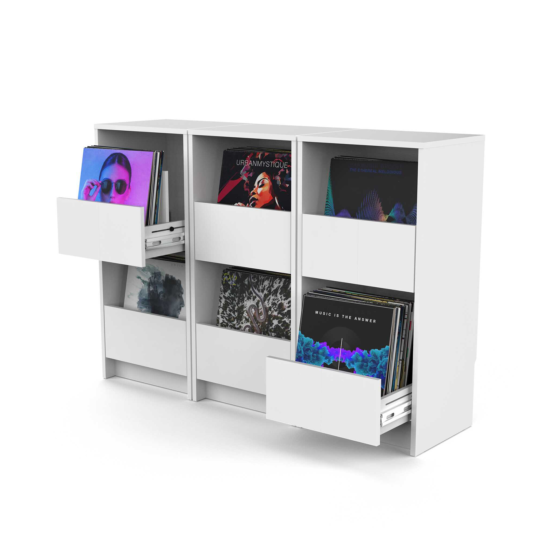 Glorious Vinyl Vault White - Muebles DJ - Variation 6