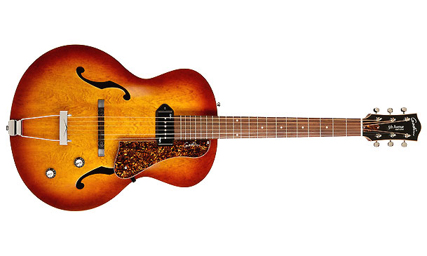 Godin 5th Avenue Kingpin P90 - Cognac Burst - Guitarra elécrica Jazz cuerpo acústico - Variation 1
