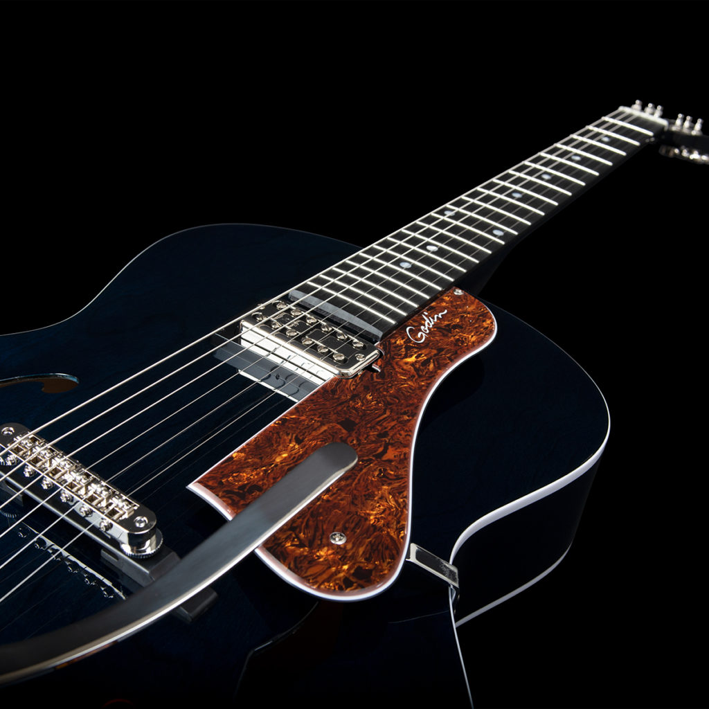 Godin 5th Avenue Night Club H Tv Jones Trem Bigsby Ric - Indigo Blue - Guitarra eléctrica semi caja - Variation 4