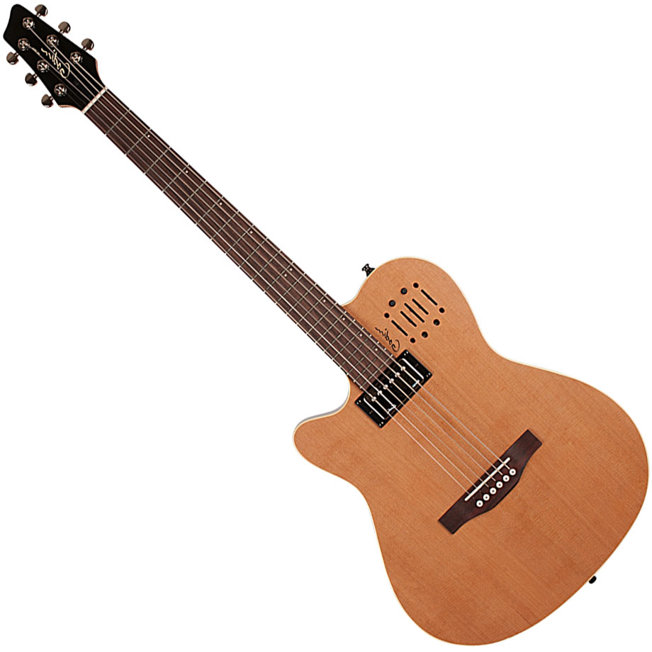 Guitarra electro acustica Godin A6 Ultra Zurdo +bag - natural