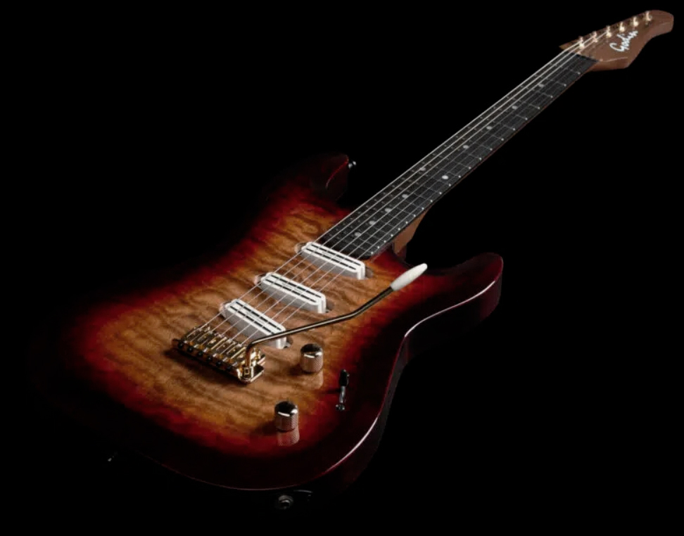 Godin Artisan Stiii 3h Trem En - Whiskey Burst - Guitarra eléctrica con forma de str. - Variation 2