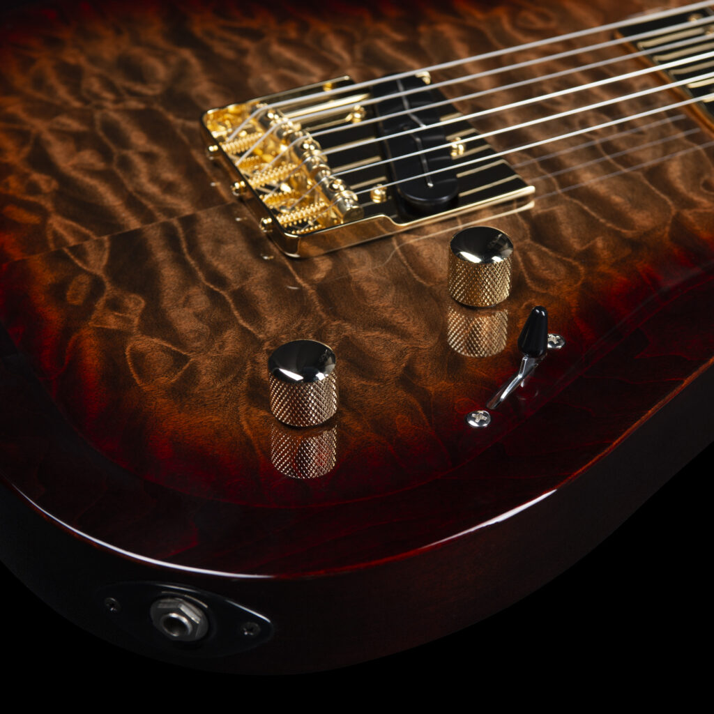 Godin Artisan Tc Sh Ht Mn - Whiskey Burst - Guitarra eléctrica con forma de tel - Variation 3