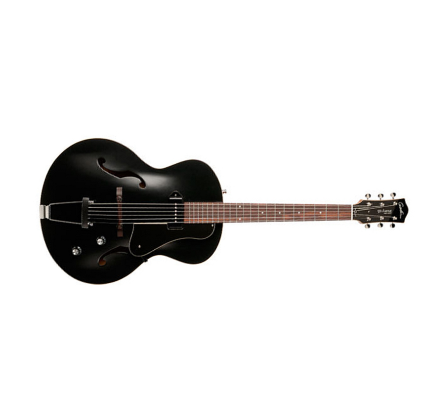 Godin 5th Avenue Kingpin P90 - Black - Guitarra elécrica Jazz cuerpo acústico - Main picture