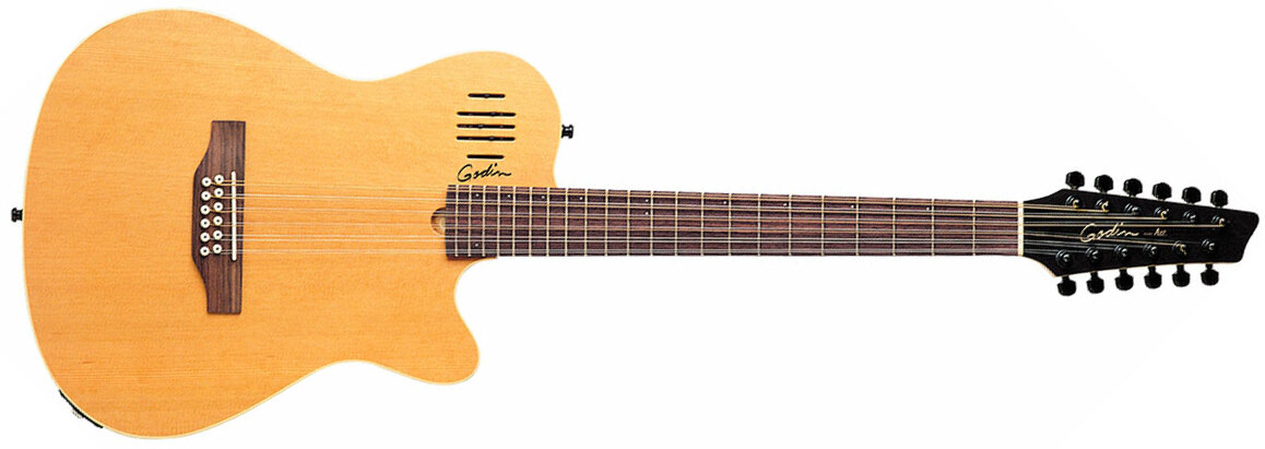 Godin A12 12c Ric +housse - Natural - Guitarra electro acustica - Main picture