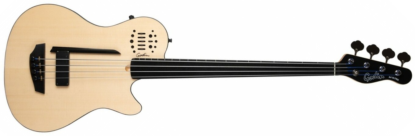 Godin A4 Bass Ultra Fretless En Ric - Natural Sg - Bajo acústico - Main picture