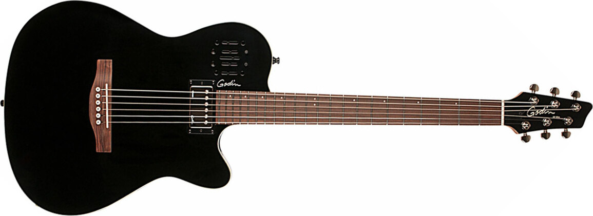 Godin A6 Ultra Rw +housse - Black - Guitarra electro acustica - Main picture