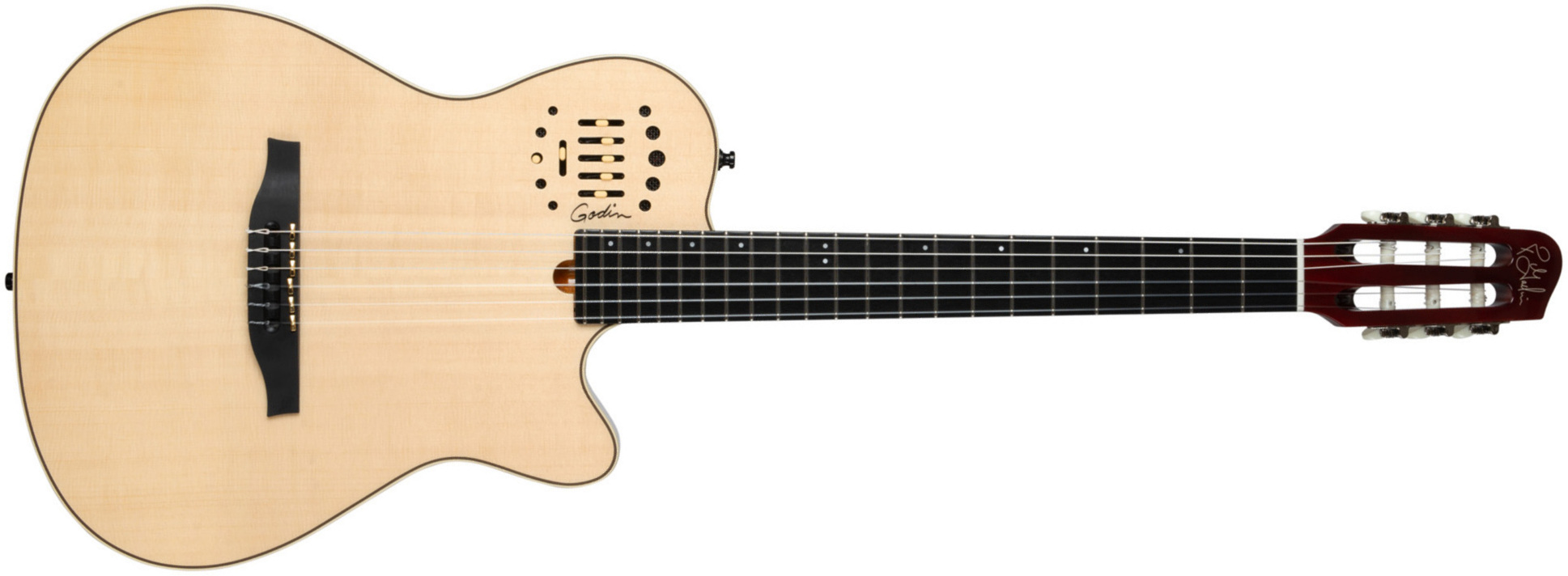 Godin Multiac Nylon Deluxe Cw Cedre Acajou +housse - Naturel - Guitarra acústica & electro - Main picture