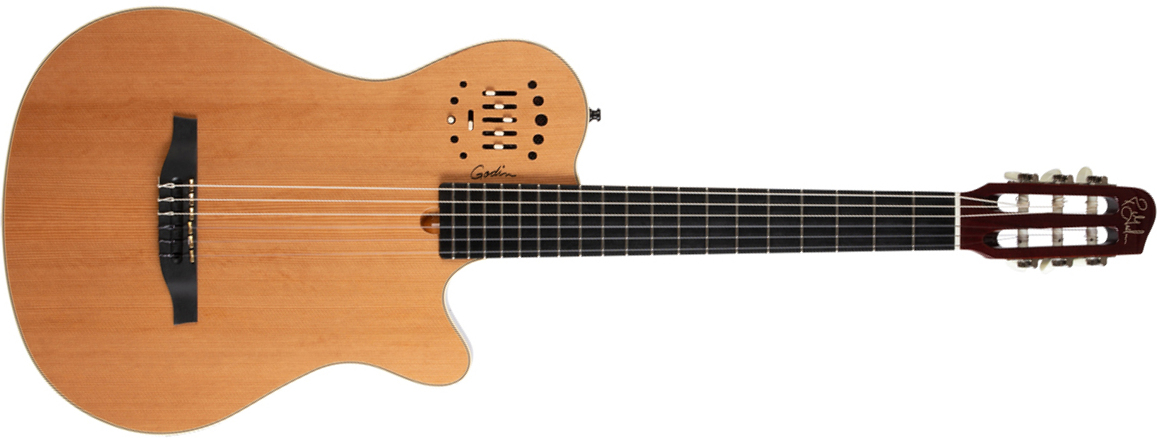 Godin Multiac Nylon Grand Concert Deluxe Cw Cedre Acajou +housse - Natural - Guitarra acústica & electro - Main picture