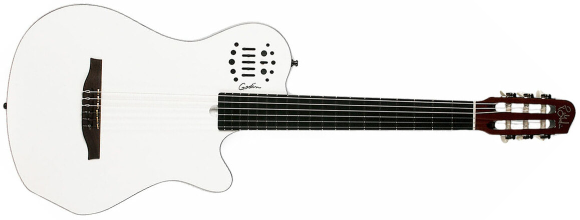 Godin Multiac Nylon Grand Concert Sa Ric +housse - White - Guitarra clásica 4/4 - Main picture